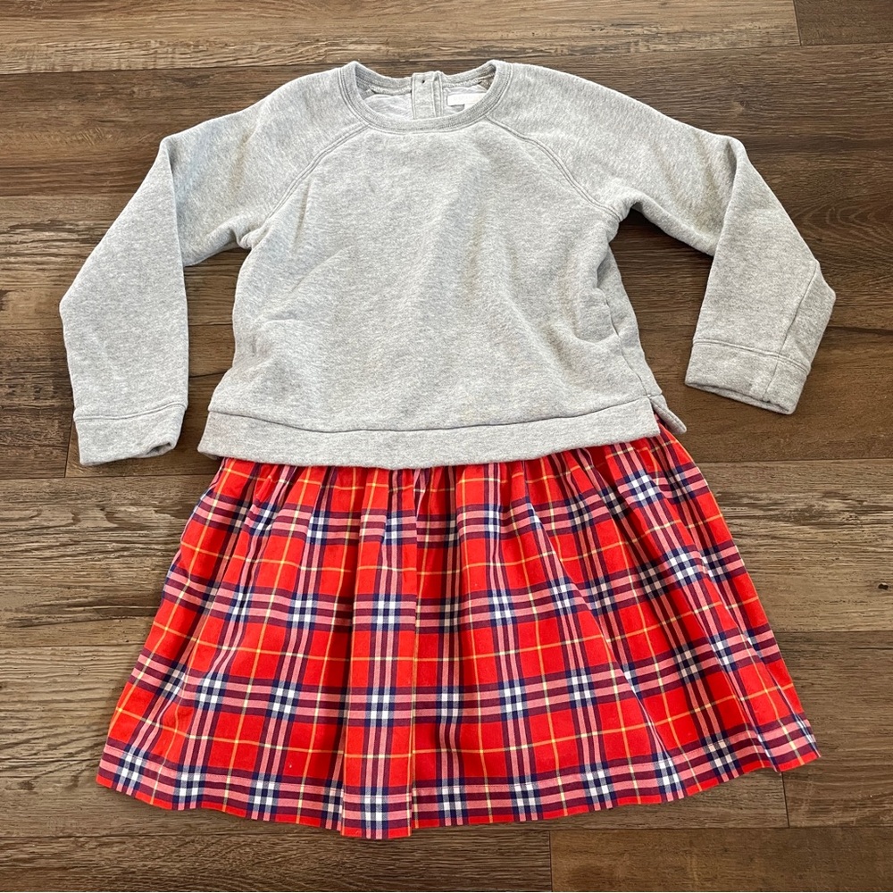 Burberry girls paid skirt dress 10y